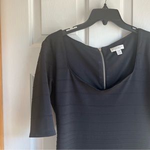 Bisou Bisou Sweetheart Neck Bodycon Dress Black Size 10